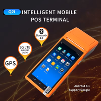 Terminal de point de vente mobile portable Android 11 avec imprimante thermique 58 mm, WiFi, Bluetooth, scanner 2D, 2 Go de RAM/16 Go de stockage