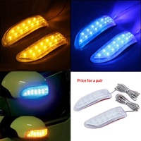 Feux décoratifs de voiture SM-36 12V 13 LED, paires de clignotants, feux d'avertissement d'angle de rétroviseur, bandes lumineuses anti-collision