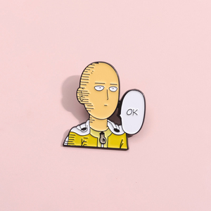 Một Cú Đấm Siêu Nhân Dễ Thương Phim Hoạt Hình Huy Hiệu Pin Cá Nhân Sáng Tạo Quần Áo Ba Lô Đồ Trang Sức Phụ Kiện Với Cổ Phong Cách Hiện Đại - Product Image 2