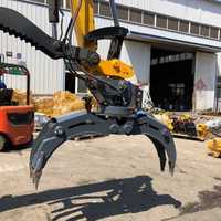 Grappin hydraulique rotatif pour excavatrice de haute qualité pour la préhension du bois de qualité supérieure