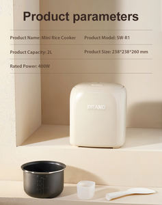 Electrodomésticos pequeños digitales 2l ollas arroceras antiadherentes hogar portátil japonés olla arrocera digital - Product Image 3