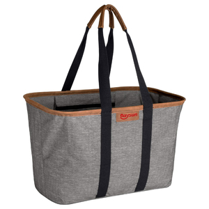 Fourre-tout pliable <span class=keywords><strong>Heather</strong></span> Sac fourre-tout structuré avec poignées Fond renforcé Sac d'épicerie réutilisable Sac à provisions - Product Image 1