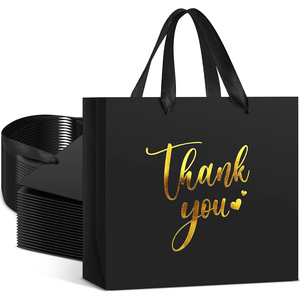 Bolsa grande de plástico PE reutilizable con asa, bolsa de agradecimiento troquelada con logotipo personalizado para ropa interior, zapatos para boutique minorista - Product Image 4