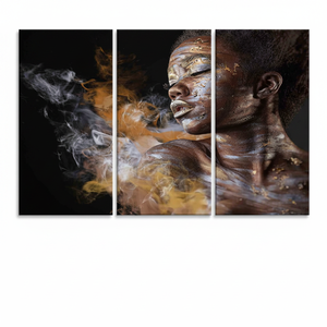 Lienzo Impreso: Elegante Póster de Mujer Africana, Regalo Personalizado Perfecto, Juego de 3 Lienzos - Product Image 2