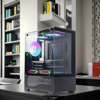 Boîtier PC personnalisé à prix d'usine Pcooling, cabinet d'ordinateur, boîtier PC cube, boîtier PC gaming, tour complète avec alimentation