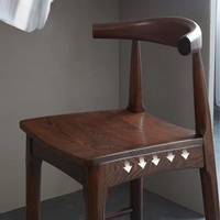 Table à manger haute en bois massif moderne Minimaliste en bois pour petit appartement médiéval Simple Confortable chaise de bar
