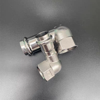 Raccord à sertir SS304/SS316L 90° °   Raccord coudé à filetage femelle pour tuyau