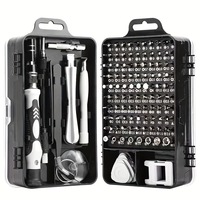 Kit de tournevis de précision 115 en 1, magnétique, manuel, professionnel, pour réparation électronique