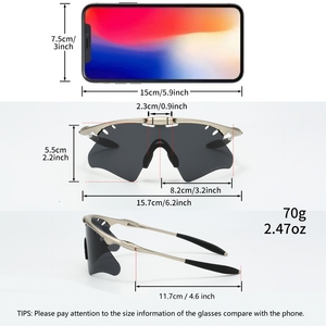 Gafas <span class=keywords><strong>de</strong></span> <span class=keywords><strong>Sol</strong></span> Metálicas <span class=keywords><strong>de</strong></span> Media Montura XX al por Mayor 2026, Cómodas Gafas <span class=keywords><strong>de</strong></span> Ciclismo Polarizadas para Hombre con Protección UV400 para Hombres y Mujeres - Product Image 6