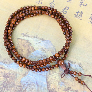 Black Rosewood <b>Bracelet</b> 216 Beads 4mm African Sandalwood Unisex Traditional Chinese Style Jewelry - Product Image 3