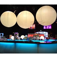 Ballon publicitaire mat gonflable en PVC, éclairage LED personnalisé, ballons imprimés publicitaires à hélium