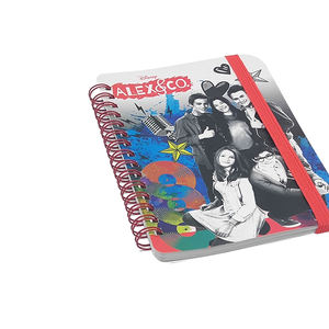 Factory Directly Metal Spiral Binding PP Paper Colorful Design <b>Line</b> <b>A5</b> Office Business Planner <b>Notebook</b> Elastic Band Custom Logo - Product Image 4