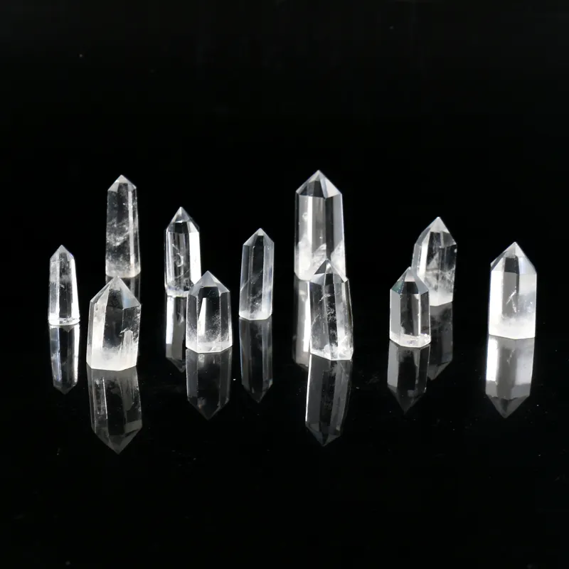 Wholesale Natural Crystal Tower Crystal Healing Stones Crystal Clear Quartz Point Tower For Fengshui Ornaments