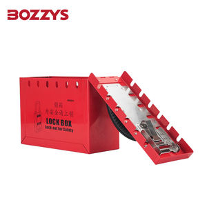 BOZZYS boîte de verrouillage de groupe Portable outil de verrouillage de sécurité Loto poignée pliable peut accueillir 12 <span class=keywords><strong>cadenas</strong></span> - Product Image 3