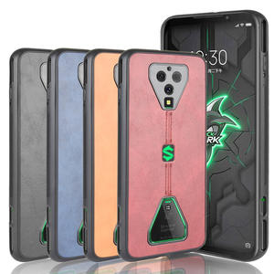 Funda de cuero PU con patrón de piel de vaca ligera, funda protectora trasera para teléfono para Xiaomi <span class=keywords><strong>Black</strong></span> <span class=keywords><strong>Shark</strong></span> 3 <span class=keywords><strong>3Pro</strong></span>, funda trasera de cuero - Product Image 3