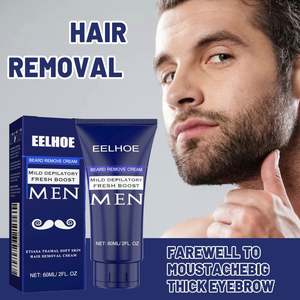 Crema Depilatoria <span class=keywords><strong>EELHOE</strong></span> para Hombre, para Axilas, Partes Íntimas y Piernas, Indolora, Elimina Rápidamente el Vello, Refrescante - Product Image 2