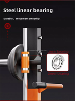 Dinuo Factory Supply High Polea Power Squat Rack Barbell Stand Smith Machine Lat Pull Down Low Row Plate Loaded Machine