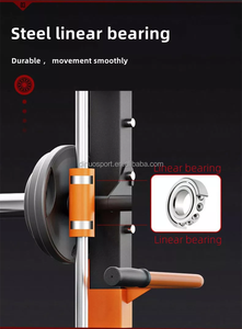 Dinuo Factory Supply High <span class=keywords><strong>Polea</strong></span> Power Squat Rack Barbell Stand Smith Machine Lat Pull Down Low Row Plate Loaded Machine - Product Image 4