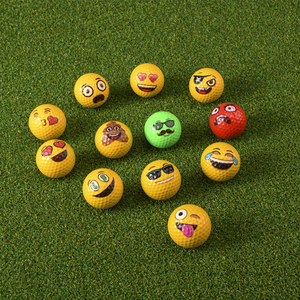 Balles de golf de tournoi d'occasion, 2 pièces, non flottantes, conformes USGA, en caoutchouc vert, pour farces pratiques - Product Image 1