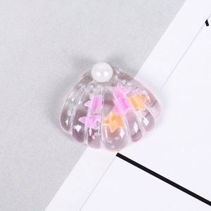 Pâte à modeler magnétique à succès, accessoires de décoration en résine coquillage pour pâte à modeler et slime - Product Image 3