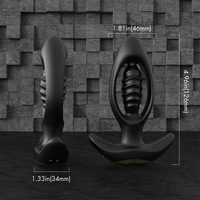 Vibrierender Hohler Silikon-Analplug mit Fernbedienung - Giftiges Drachenbohrer-Design für Erwachsene