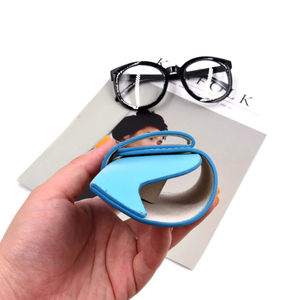 Portable en cuir <span class=keywords><strong>souple</strong></span> mode clip facile nouveauté lunettes de soleil <span class=keywords><strong>pochette</strong></span> lecture lunettes étui de transport pour enfants - Product Image 3