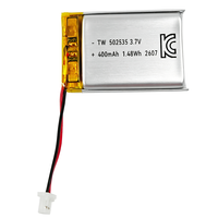 Batterie LiPo rechargeable OEM ODM 3,7 V haute et basse température, petite batterie polymère au lithium en pochette pour produits électroniques d'extérieur