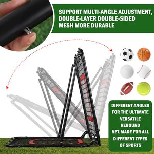 Red de Rebote para Béisbol y Sóftbol, Red de Rebote para Voleibol, Red de Entrenamiento Multideportivo, Pantalla de Rebote de Nailon de 33.5x33.5 pulgadas - Product Image 6