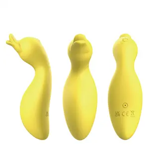 high RPM motors 10 speeds Full silicone Duck Vibrator clitoral vibrator sex toys for woman girl