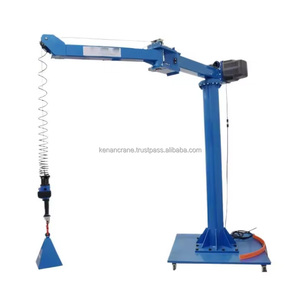 เครนจิ๊บแบบแขนพับได้พร้อมรอกสำหรับการขนย้ายวัสดุในโรงงาน - Product Image 2