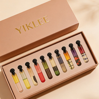 Envase de Perfume de Viaje de 2 ml, 3 ml, 5 ml con Logotipo Personalizado en Estampado en Caliente, Juego de Muestras de Perfume en Caja, Juego de Viales de Muestra de Perfume de Vidrio