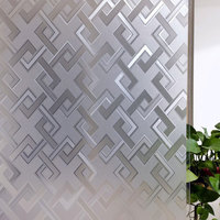 Matte Frosted Statische Fensterfolie, Klebefreie PVC-Undurchsichtige Fensterfolie für Haushaltsdekoration