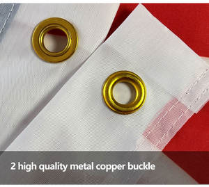 Promoción de fábrica personalizada 3*5 pies 100% poliéster Color brillante duradero no se desvanece bandera austriaca - Product Image 3