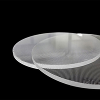 Panneau de guidage de lumière PMMA personnalisé, feuille LGP à points laser pour panneau lumineux LED, fabricant OEM