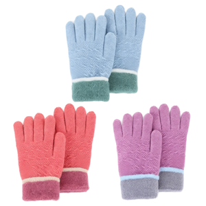 Guantes de Invierno de Felpa Unisex al por Mayor, Guantes de Punto Cálidos para Niños, para Actividades al Aire Libre, OEM y ODM - Product Image 1