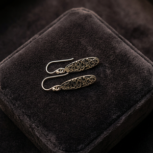 Traditional Vintage Style Women's Sterling <b>Silver</b> Handmade Custom Design <b>Stud</b> <b>Earring</b> <b>Set</b> by Sejal Creations - Product Image 3