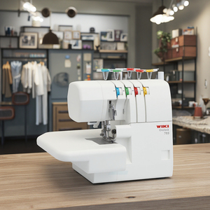 Máquina de Coser Overlock Multifuncional JK-703, Nueva, Doméstica, de Doble Aguja, Puntada de Seguridad, Configuración Plana, para Uso en el Hogar - Product Image 4