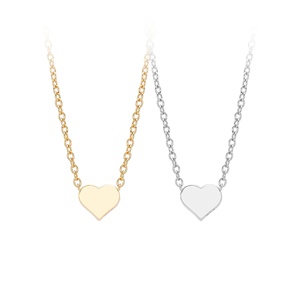 SPJ Nuevo Collar con Colgante de Corazón Vintage de Plata de Ley S925 con Circonita, Chapado en Rodio/Oro de 18K, Joyería Fina para Mujer - Product Image 1
