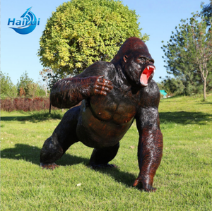 Escultura de Chimpancé Simulada Hecha a Mano, Ecológica, de Fibra de Vidrio, para Navidad, Exteriores, Zoológicos, Áreas Escénicas, Parques, Animal Grande de Color Blanco - Product Image 2