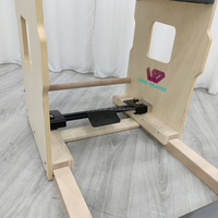 Baril d'échelle de Pilates en bois d'érable durable ultra-luxueux à réglage rapide activé par le pied pour les gymnases à domicile Pro Studios