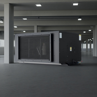 Déshumidificateur commercial à commande automatique 480L/jour, monté au plafond, avec système de séchage d'air par conduits, pour laboratoire, bibliothèque, musée