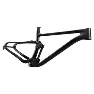 Cadre de vélo de montagne en <span class=keywords><strong>carbone</strong></span> à double suspension intégrale ICANbikes 29er, axe traversant en aluminium 100*12MM, patins arrière - Product Image 1