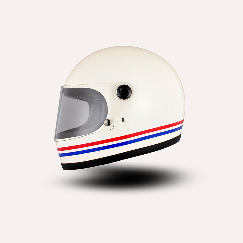 Retro Full Face Motorcycle Helmet - Vintage Style, DOT Certified, Available in Black, Red, White & Matte Black for Your Ride Retro Full Face Motorcycle Helmet - Vintage Style, DOT Certified, Available in Black, Red, White & Matte Black for Your Ride