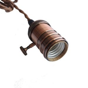 Các Loại Phụ Kiện Điện Giá Đỡ Đèn Trần Với Dây Dệt Và Trần Nhà Ổ Cắm Đèn Gốm Hoa Hồng - Product Image 3