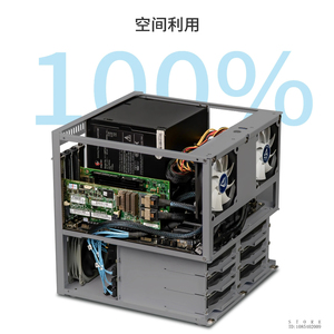 هيكل أوريغا ميد تاور NAS بـ 6 فتحات مع دعم مايكرو <span class=keywords><strong>ATX</strong></span> من الألومنيوم المؤكسد بسمك 2 مم ومزود طاقة <span class=keywords><strong>ATX</strong></span> - متوفر بالمخزون - Product Image 6