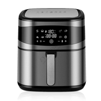 2024 Eytronic 4L 1200W appareil ménager intelligent sans huile friteuse air électrique en acier inoxydable friteuses électriques avec 2 éléments