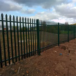 Hot Sales and Cheap PVC Palisade Garden Galvanized Palisade Fence Price Palisade Fence Available Flat