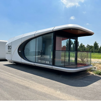 Maison modulaire préfabriquée en acier luxueuse à 3 chambres, capsule spatiale, maisons préfabriquées, mini-maison avec cuisine et salle de bain