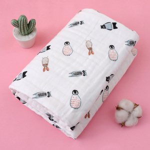 Manta <span class=keywords><strong>de</strong></span> edredón personalizada barata, 4 capas, acogedora, personalizada, muselina para bebé, mantas envolventes, manta para cumpleaños <span class=keywords><strong>de</strong></span> hijo - Product Image 4