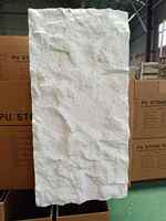 Panneau mural en pierre artificielle PU 3D gaufré, moderne, imperméable, ignifuge, pour façade extérieure, usage commercial et domestique